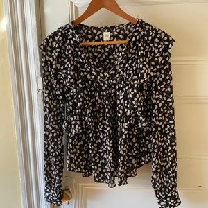 Romantic ruffled top